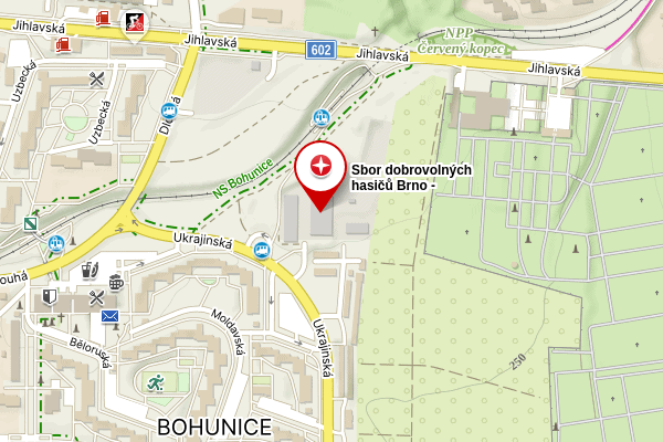 Sbor dobrovolných hasičů v Brně - Bohunicích na mapy.cz